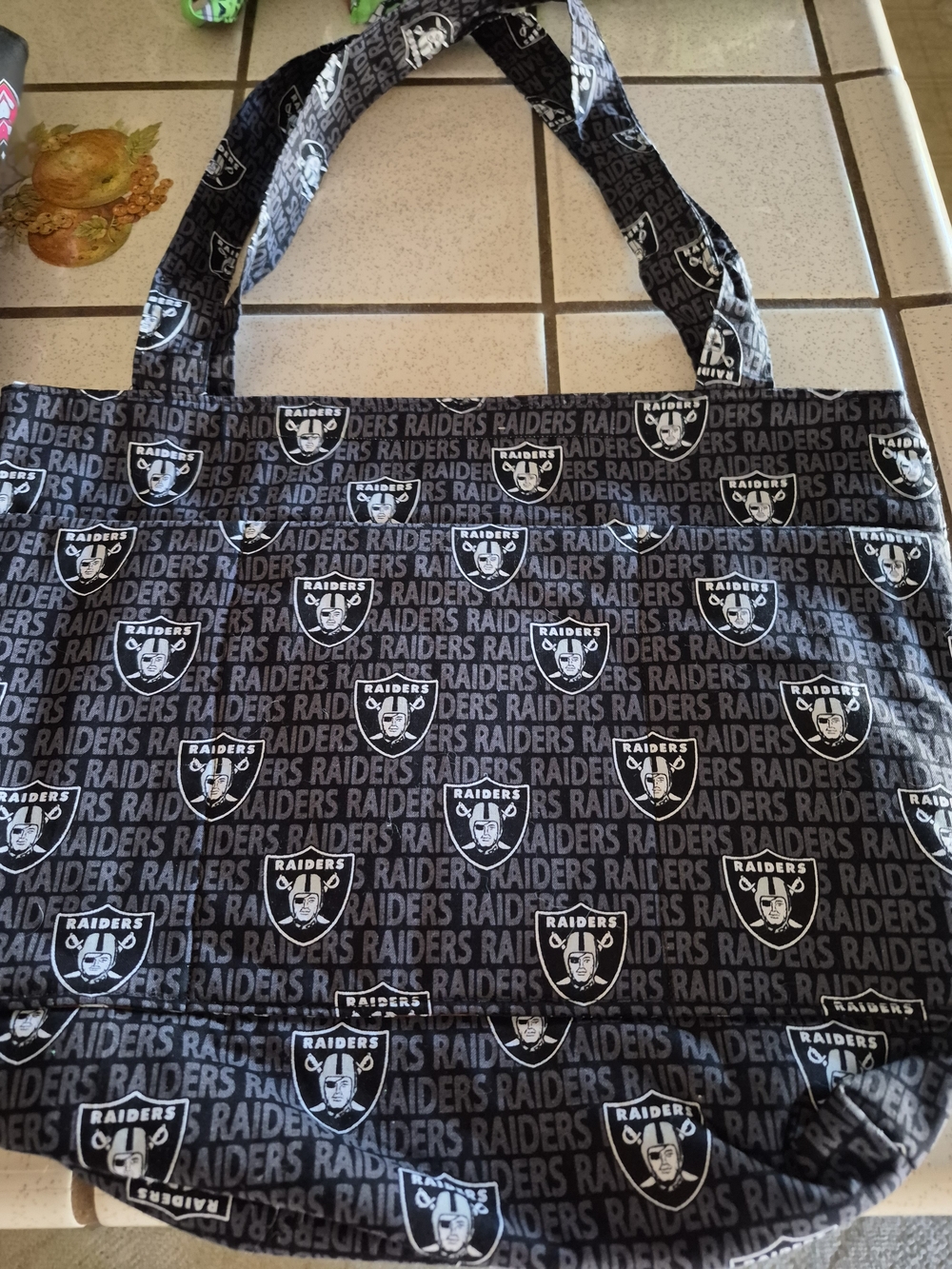 NFL Riders  Black Logo Tote Bag